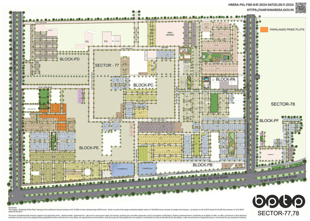 pride bptp site plan render 1