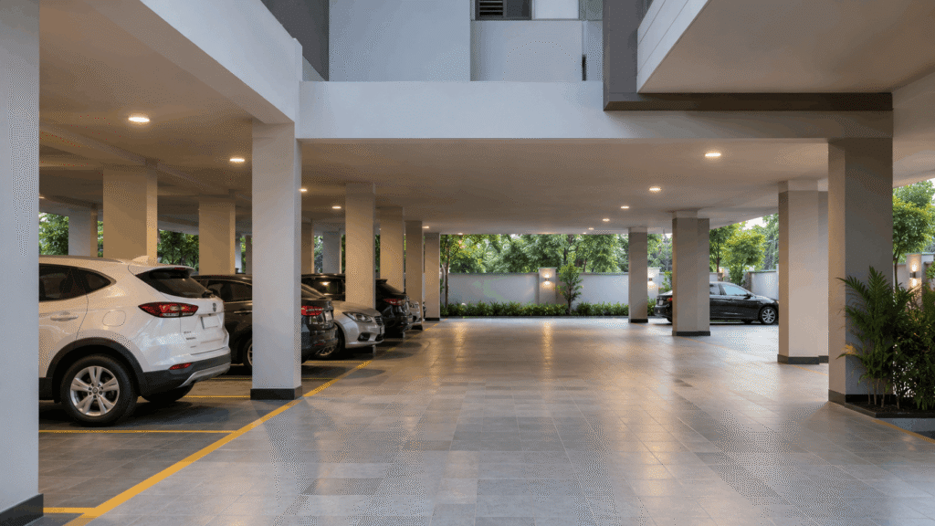 Covered Stilt Parking